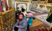 Божественная литургия, в которой приняли участие воспитанники воскресных школ Кимрского благочиния.