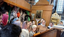 Божественная литургия, в которой приняли участие воспитанники воскресных школ Кимрского благочиния.