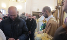Фотографии с Рождественского богослужения в храме-часовне в честь праведных Захария и Елизаветы г. Кимры 2020 г.