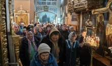 Великое освящение нового престола в северном приделе