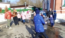 Масленичные гуляния прошли в воскресной школе Преображенского собора