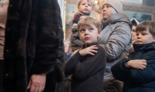 Великое освящение нового престола в северном приделе