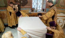Великое освящение нового престола в северном приделе