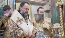 Великое освящение нового престола в северном приделе